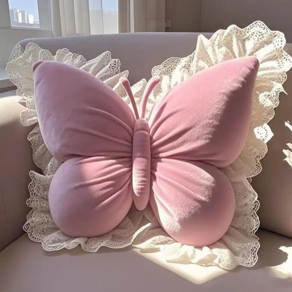 귀여운 공주 나비 오피스 베개 거실 리본 침실 자동차  - Home Decor Aesthetic Pinterest 리뷰 및 가격