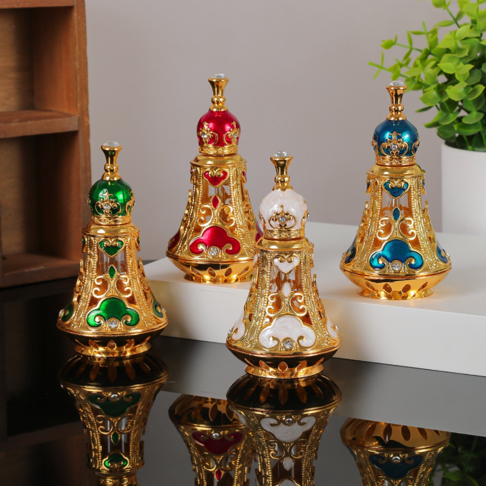 화려한 향수병, 다면체 벨 모양 유리병, 뷰티 용기,  - Home Decor Glass 리뷰 및 가격