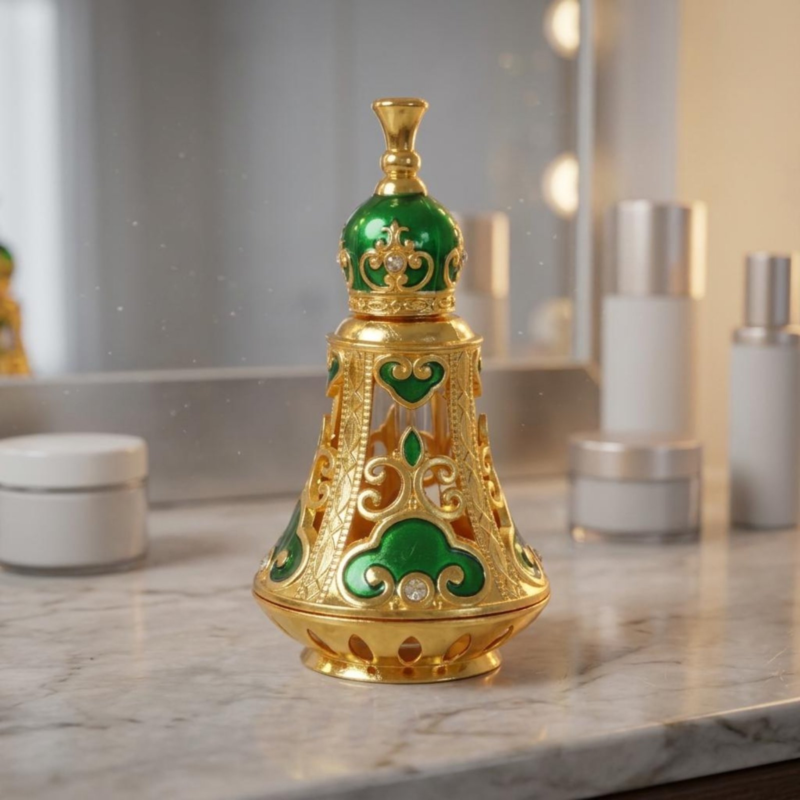 화려한 향수병, 다면체 벨 모양 유리병, 뷰티 용기,  - Home Decor Glass 리뷰 및 가격