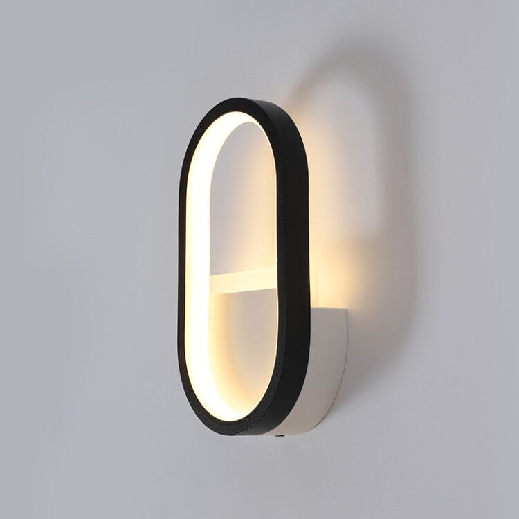 현대적인 북유럽 LED 벽등, 미니멀리스트 블랙 기하학 - Home Decor Glass 리뷰 및 가격
