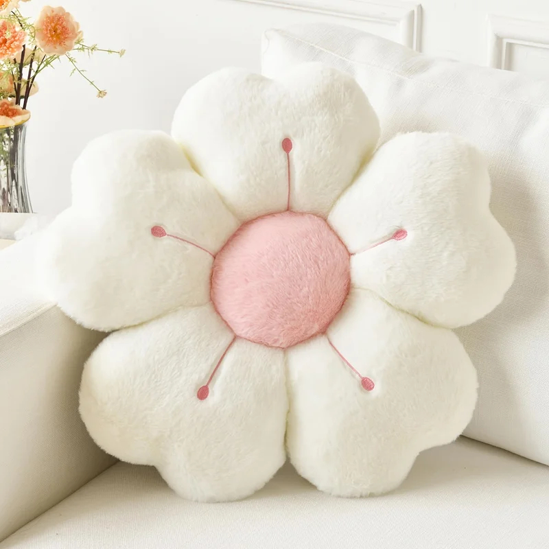 부드러운 플러시 데이지 꽃무늬 쿠션, 침대 및 소파용  - Home Decor Aesthetic Pinterest 리뷰 및 가격