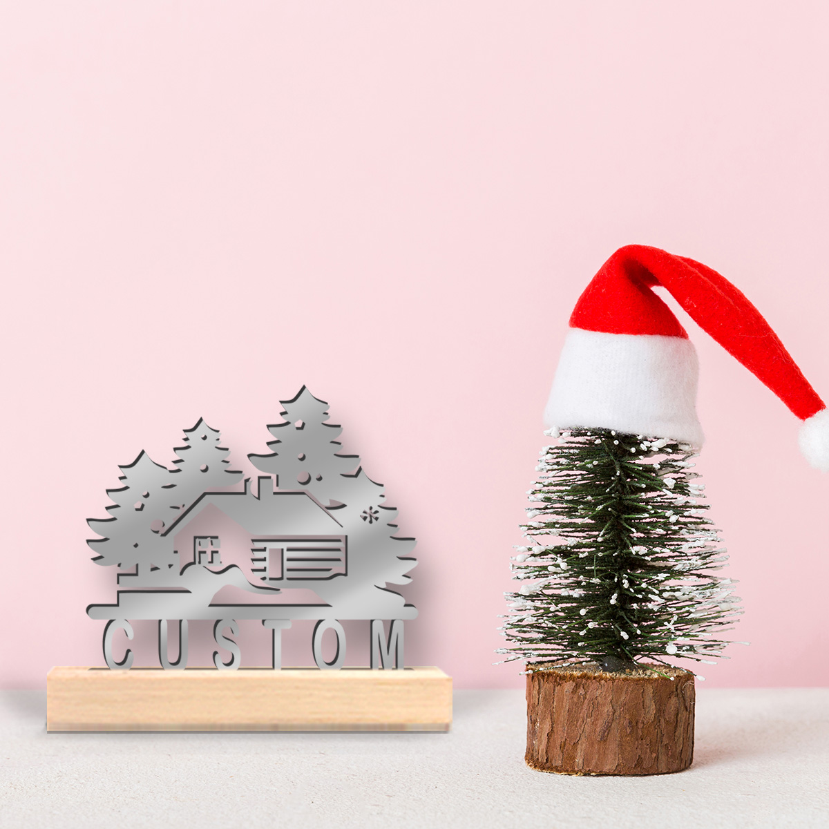 1개 금속 예술품 데스크탑 장식품 나무 받침대 포함 맞 - Home Decor Names 리뷰 및 가격