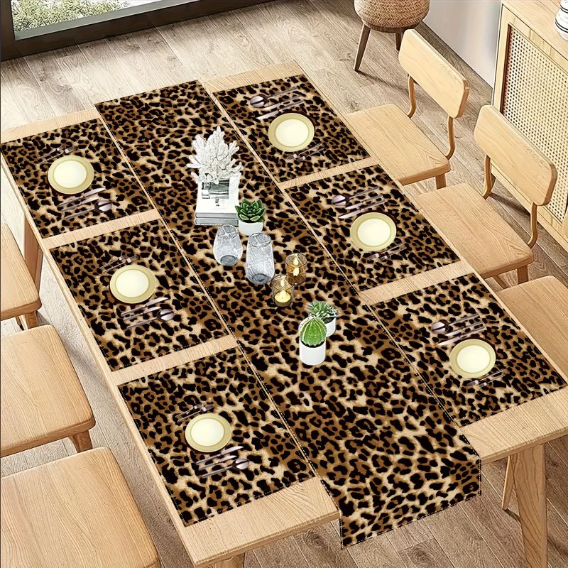비카마 라이트 럭셔리 레오파드 패턴 테이블 러너 플레이 - Linen Table Runner 리뷰 및 가격