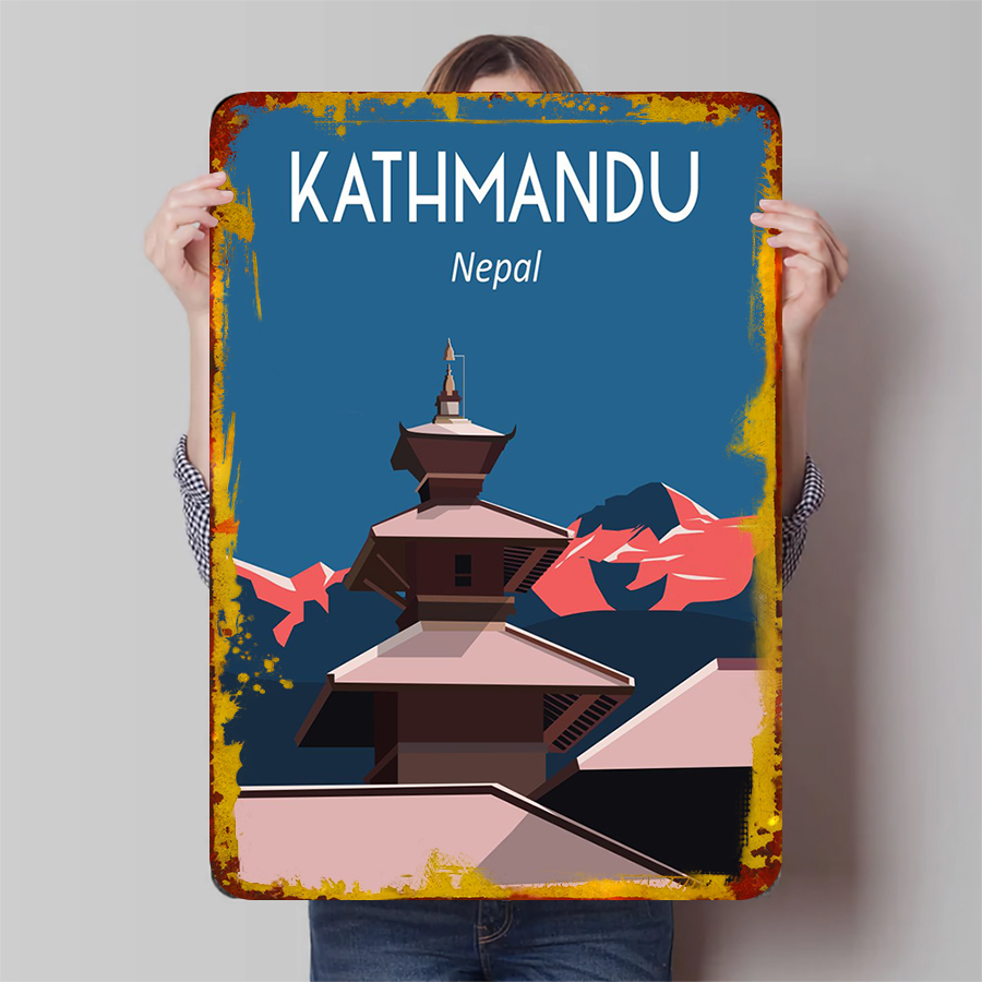 카트만두 네팔 빈티지 금속 벽 예술 히말라야 파고다 풍 - Home Decor Kathmandu 리뷰 및 가격