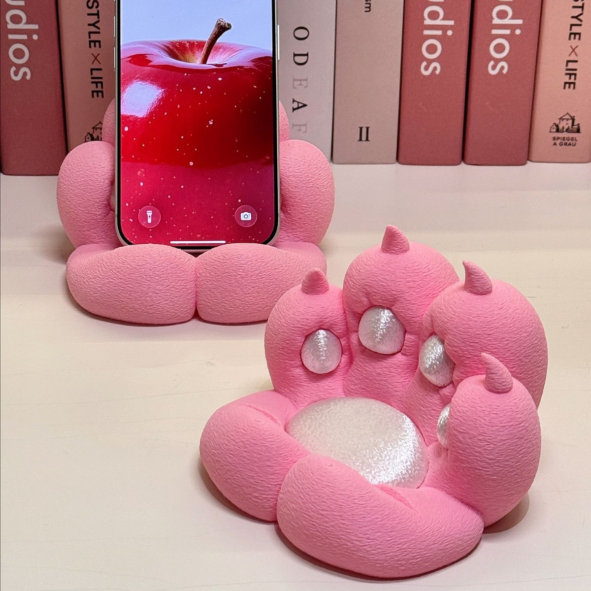 귀여운 고양이 발 모양의 책상 장식품, 휴대폰 및 태블 - Home Decor Happy 리뷰 및 가격