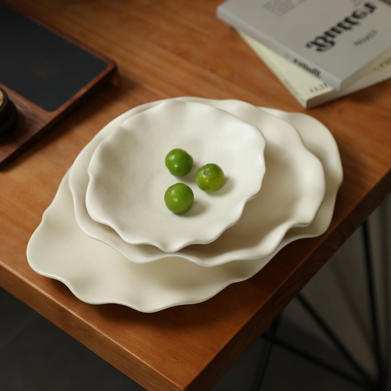 창의적인 세라믹 과일 접시, 물결 모양 가장자리 트레이 - Ceramic Trinket Dish 리뷰 및 가격