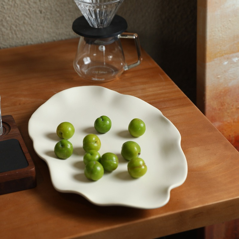 창의적인 세라믹 과일 접시, 물결 모양 가장자리 트레이 - Ceramic Trinket Dish 리뷰 및 가격