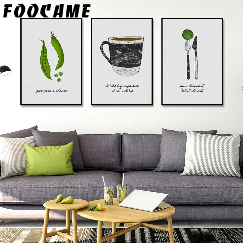 케이크 스위트 키친 포스터 북유럽 예술 캔버스 프린트  - Home Decor Pt 리뷰 및 가격