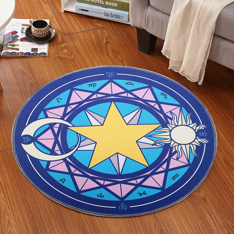 60x60cm 애니메이션 카드 캡터 사쿠라 매직 서클  - Flooring Home Decor 리뷰 및 가격