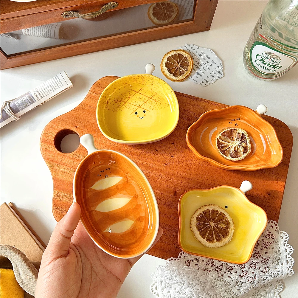 창의적인 빵 모양 세라믹 접시, 작은 소스 접시, 스낵 - Ceramic Trinket Dish 리뷰 및 가격