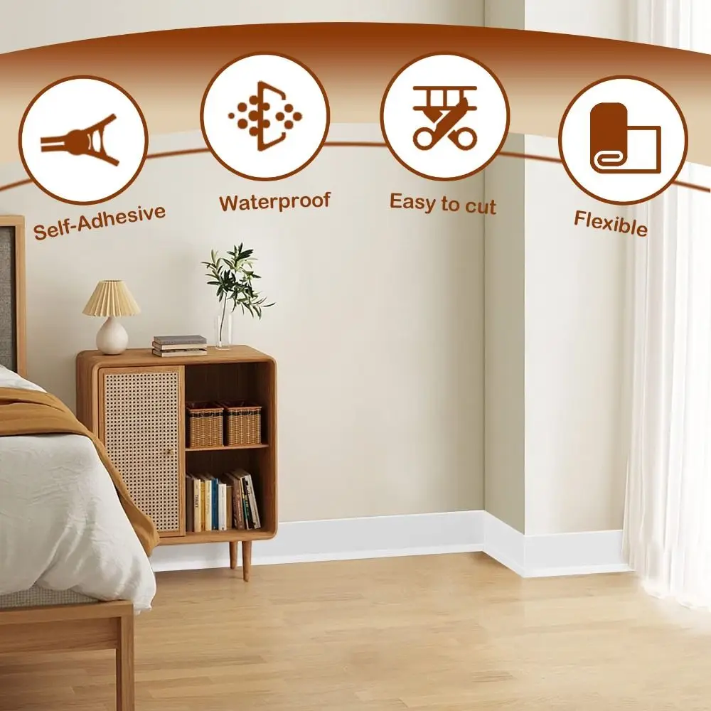 홈데코 PVC 베이스보드 몰딩 트림 플렉시블 비닐 벽  - Home Decor Wall Molding 리뷰 및 가격