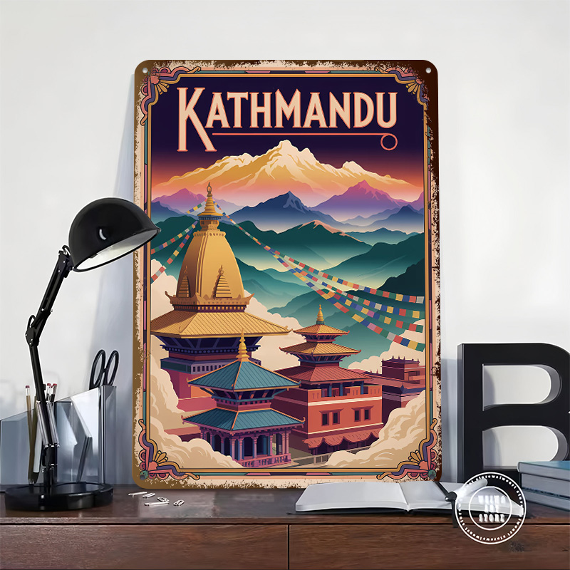 카트만두 여행 아트 인쇄 포스터 맞춤형 레트로 벽 예술 - Home Decor Kathmandu 리뷰 및 가격