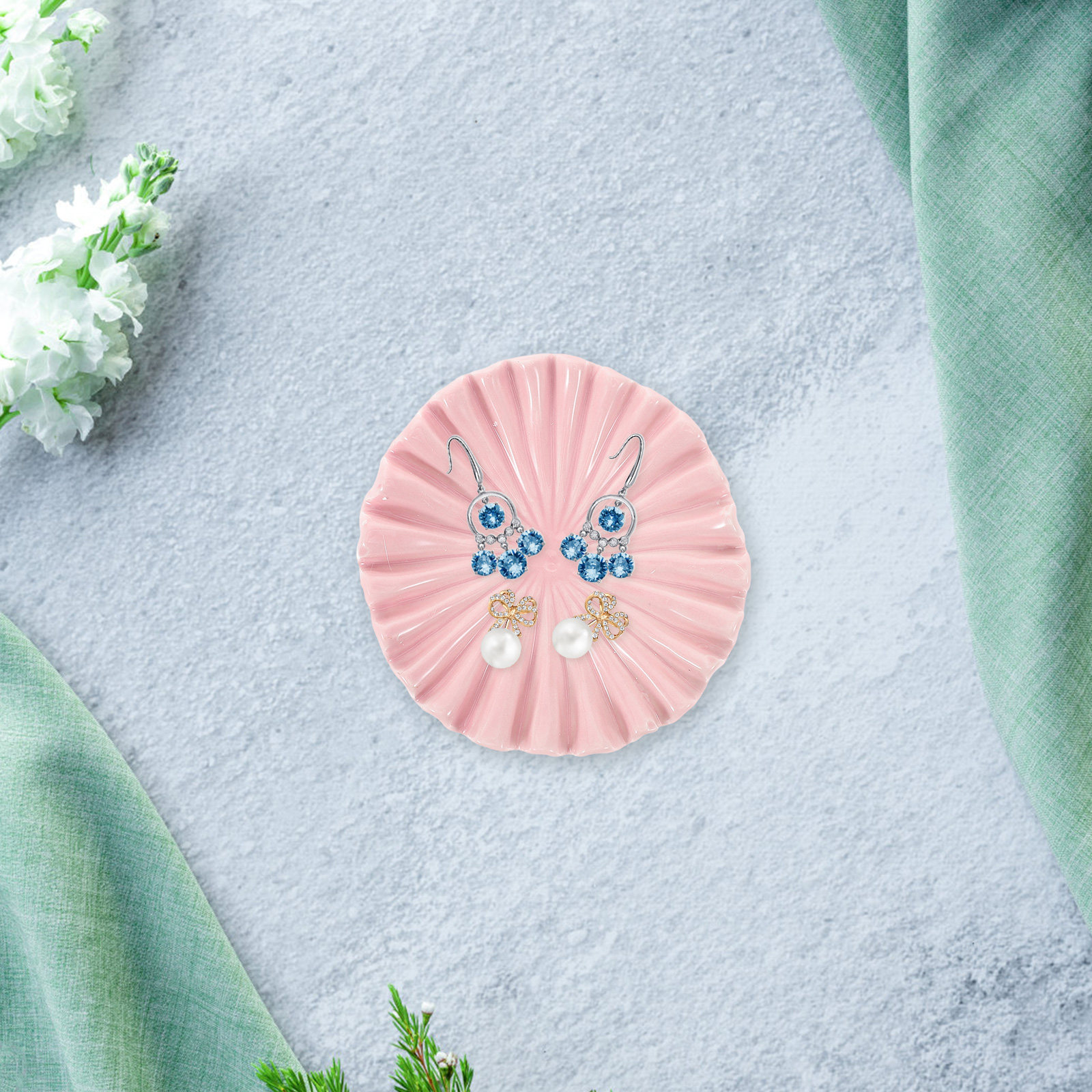 세라믹 보석 트레이 장식용 장신구 접시 매끄러운 마감  - Ceramic Trinket Dish 리뷰 및 가격