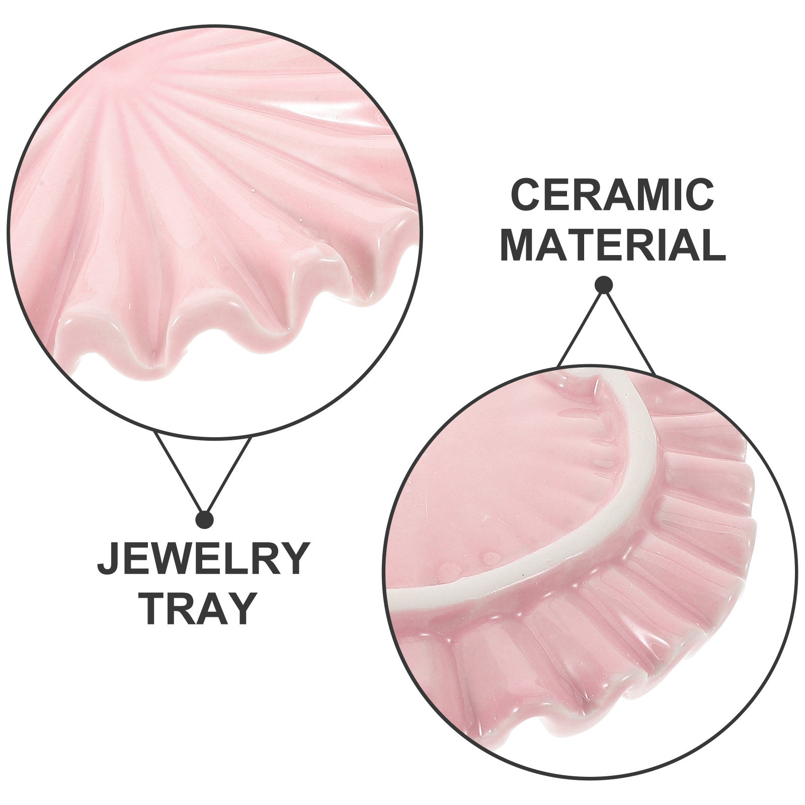 세라믹 보석 트레이 장식용 장신구 접시 매끄러운 마감  - Ceramic Trinket Dish 리뷰 및 가격