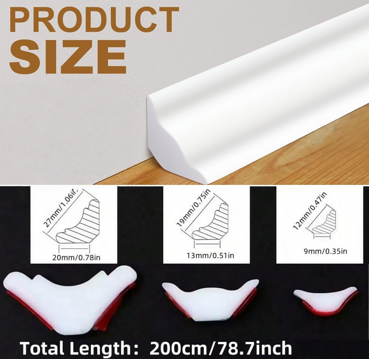 1개입 자가 접착식 TPE 소재 벽 틈새 장식 라인 베 - Home Decor Wall Molding 리뷰 및 가격