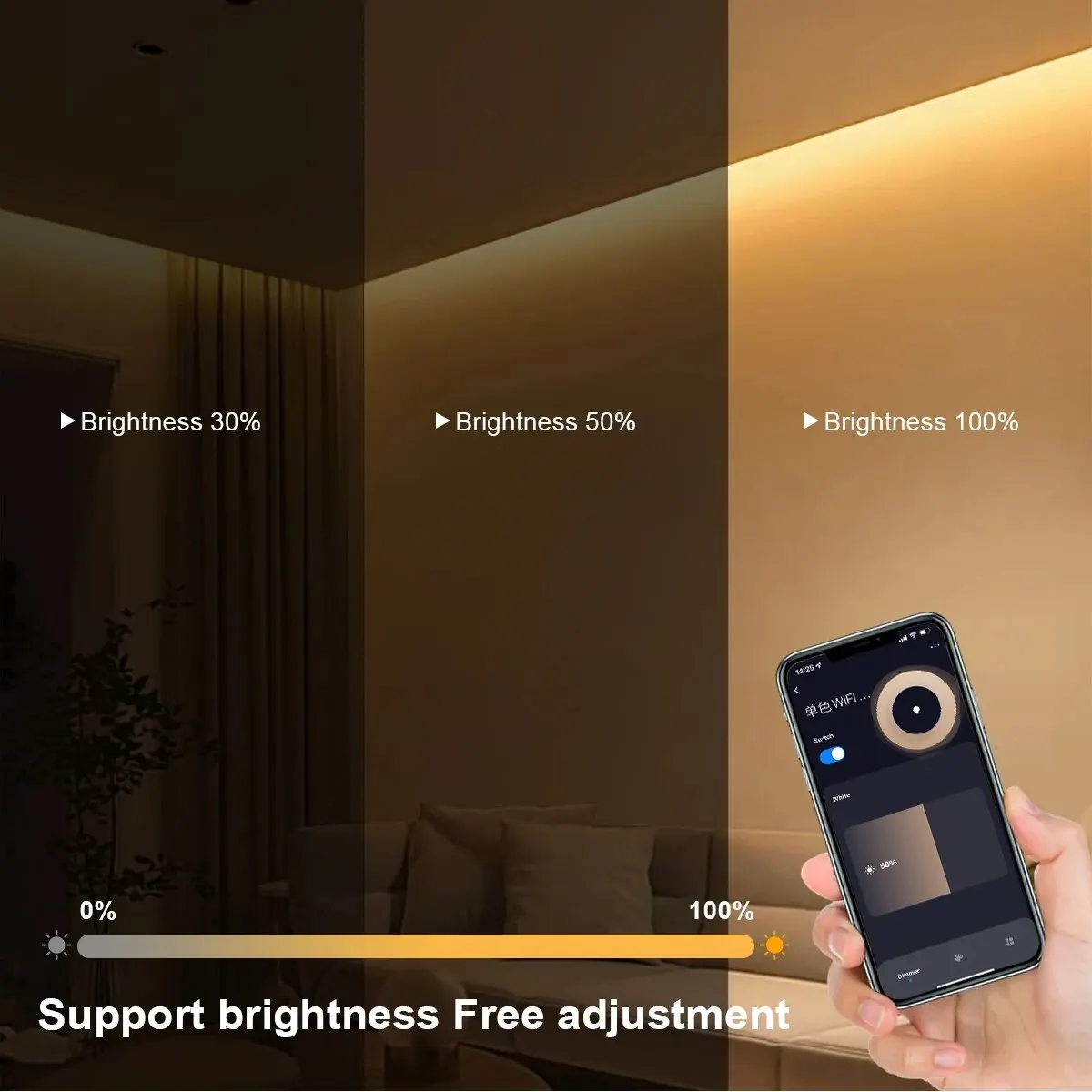 투야 스마트 COB LED 스트립 조명, WiFi 앱  - Home Decor App Free 리뷰 및 가격