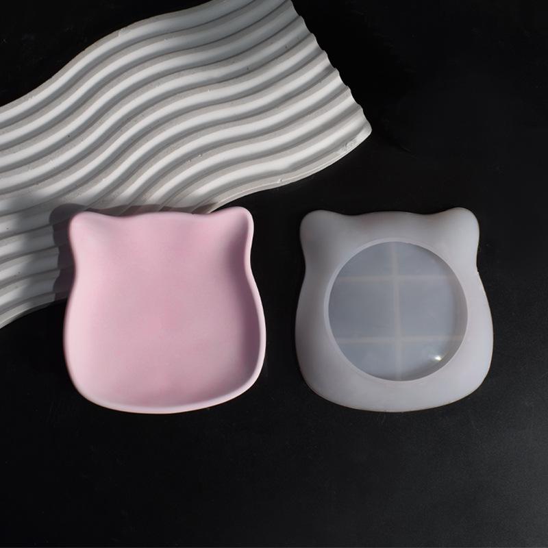 석고 고양이 접시 금형 새끼 고양이 트레이 고양이 귀  - Ceramic Trinket Dish 리뷰 및 가격