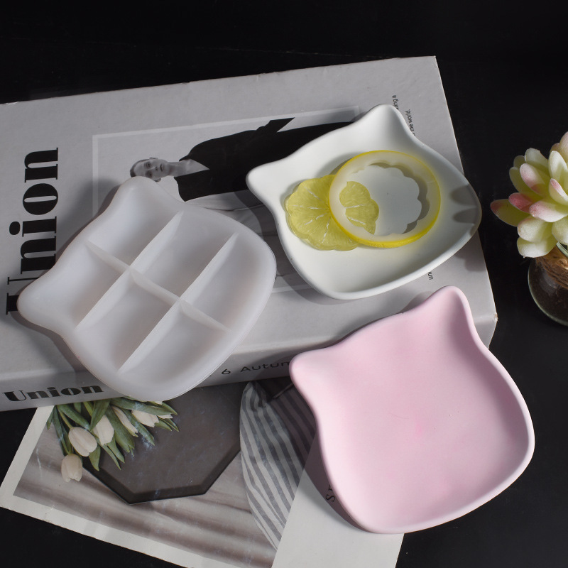 석고 고양이 접시 금형 새끼 고양이 트레이 고양이 귀  - Ceramic Trinket Dish 리뷰 및 가격