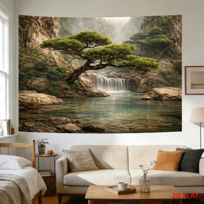 루성 풍경 폭포 산맥 태피스트리 거실 명상 공간 사무실 - Home Decor Range 리뷰 및 가격