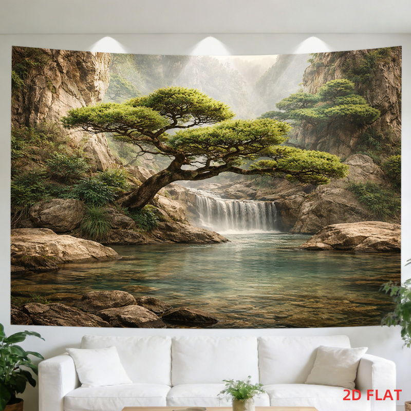 루성 풍경 폭포 산맥 태피스트리 거실 명상 공간 사무실 - Home Decor Range 리뷰 및 가격
