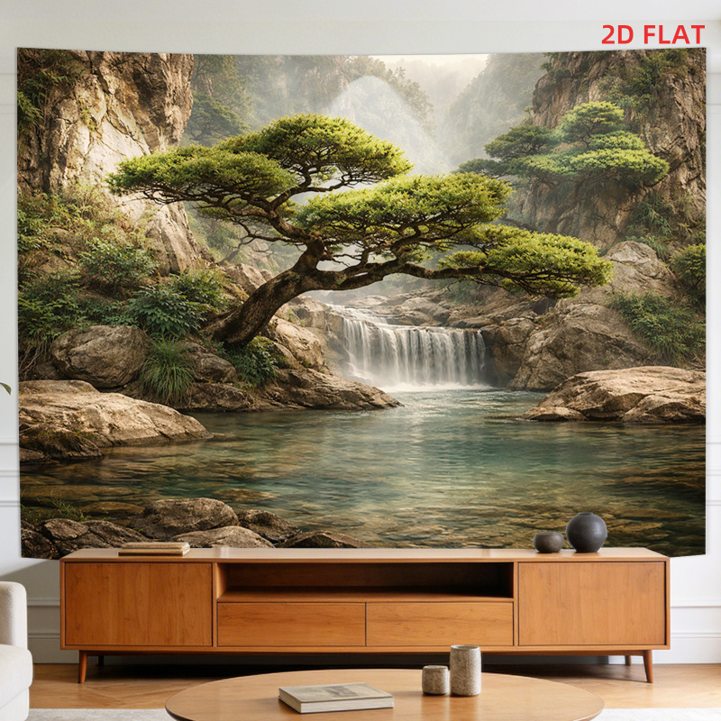 루성 풍경 폭포 산맥 태피스트리 거실 명상 공간 사무실 - Home Decor Range 리뷰 및 가격