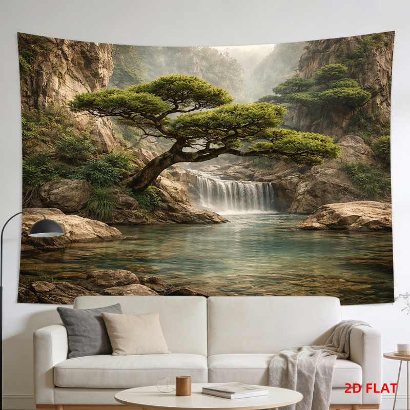 루성 풍경 폭포 산맥 태피스트리 거실 명상 공간 사무실 - Home Decor Range 리뷰 및 가격