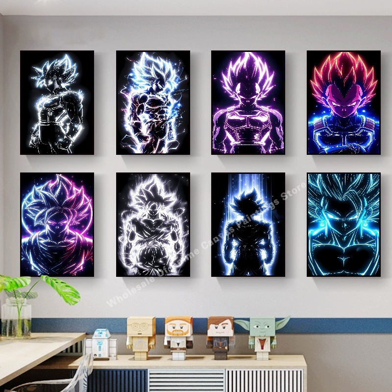 애니메이션 드래곤 볼 Wukong 네온 불빛 효과 포스 - Home Decor Free Images 리뷰 및 가격