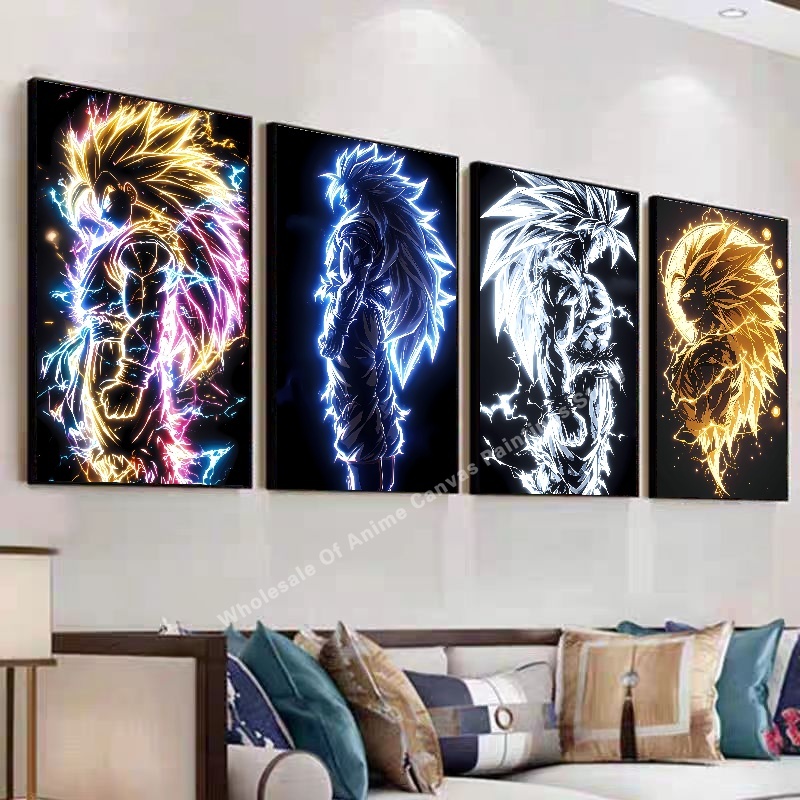 애니메이션 드래곤 볼 Wukong 네온 불빛 효과 포스 - Home Decor Free Images 리뷰 및 가격