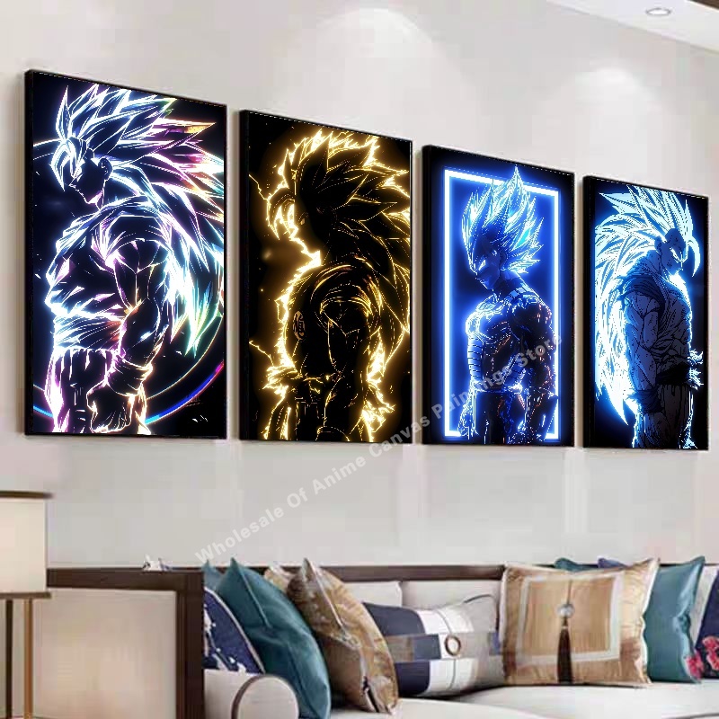 애니메이션 드래곤 볼 Wukong 네온 불빛 효과 포스 - Home Decor Free Images 리뷰 및 가격