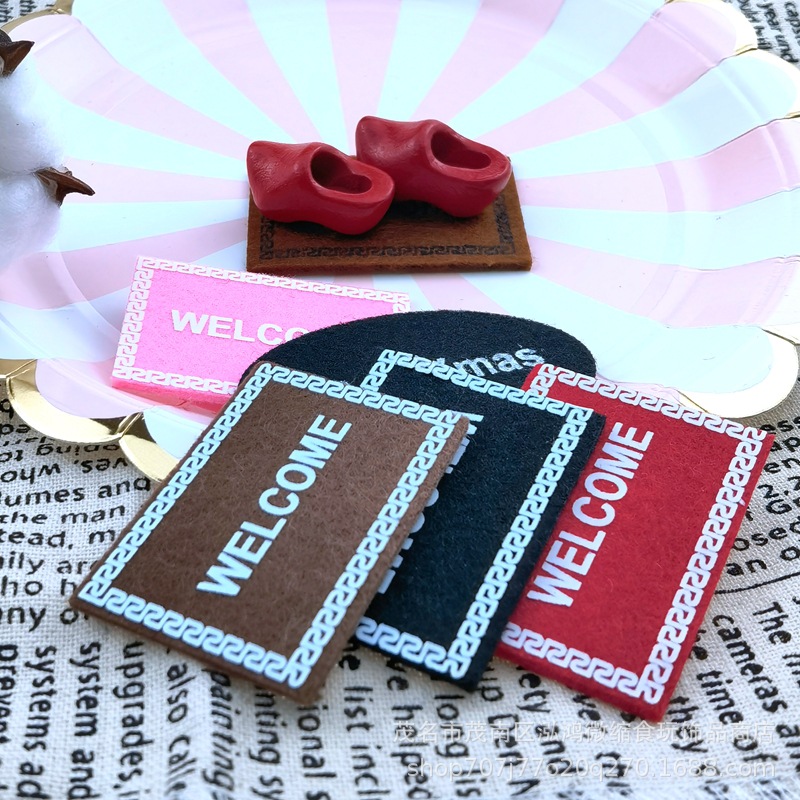 6pcs 1:12 인형 집 미니어처 부직포 카펫 매트  - Flooring Home Decor 리뷰 및 가격