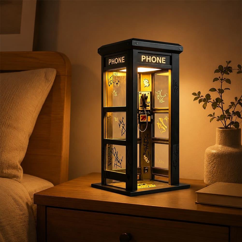 빈티지 런던 전화 부스 테이블 램프 레트로 전화 부스  - Home Decor Gift 리뷰 및 가격