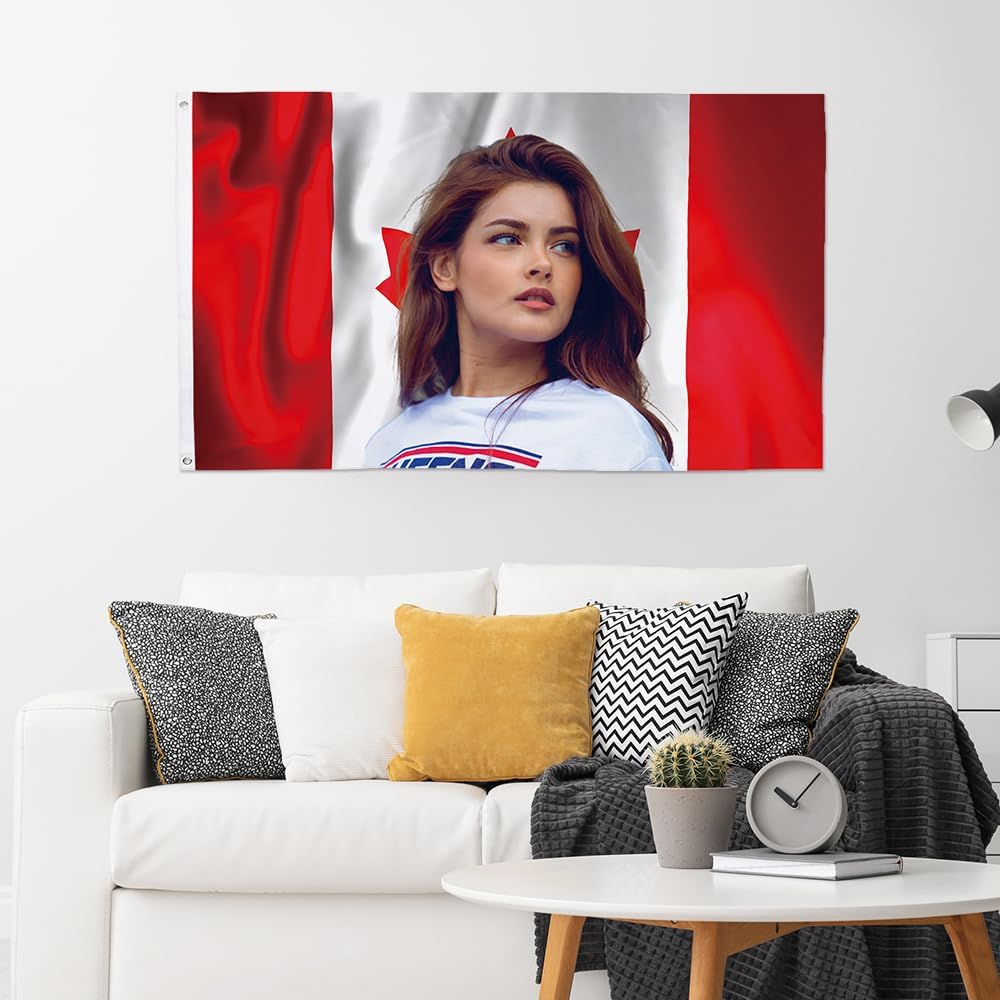 Flagicts 100% 폴리에스테르 맞춤형 캐나다 국 - Home Decor Canada 리뷰 및 가격