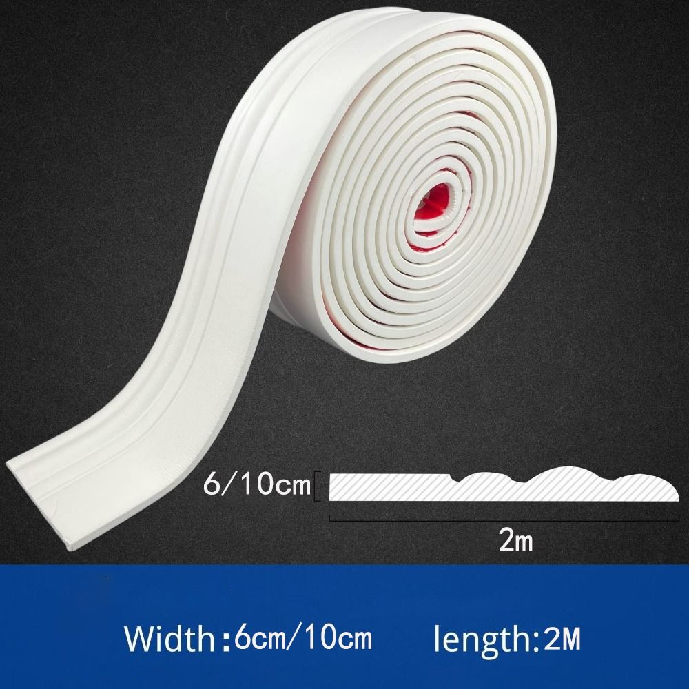 DIY 두꺼운 벽 베이스보드 충돌 방지 자가 접착 몰딩 - Home Decor Wall Molding 리뷰 및 가격