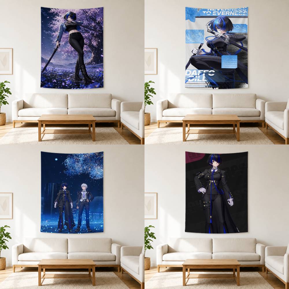 NTE 캐릭터 수선화 깃발 벽걸이 배경 아트 배너 침실 - Home Decor Nte 리뷰 및 가격