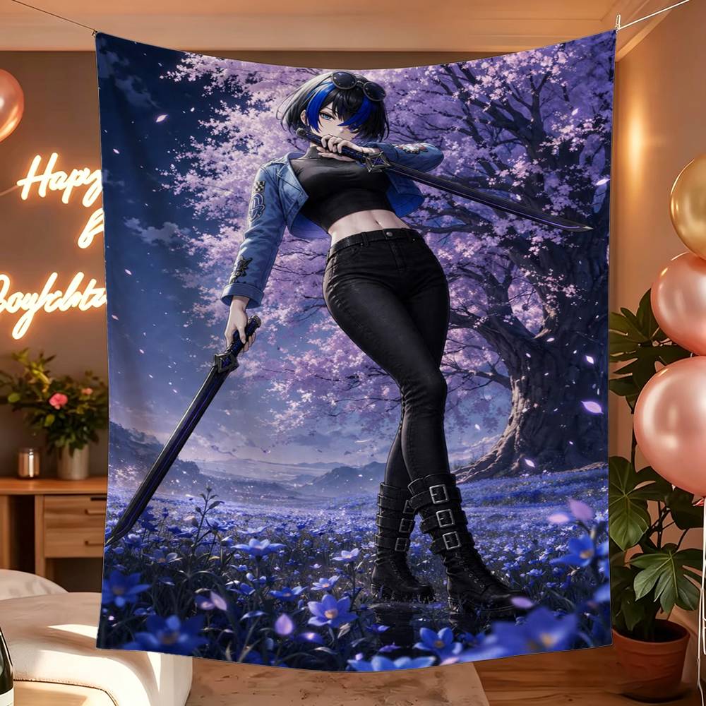 NTE 캐릭터 수선화 깃발 벽걸이 배경 아트 배너 침실 - Home Decor Nte 리뷰 및 가격