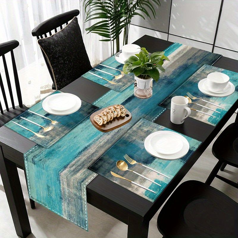 VIKAMA Morandi 추상 잉크 테이블 러너 플레 - Linen Table Runner 리뷰 및 가격