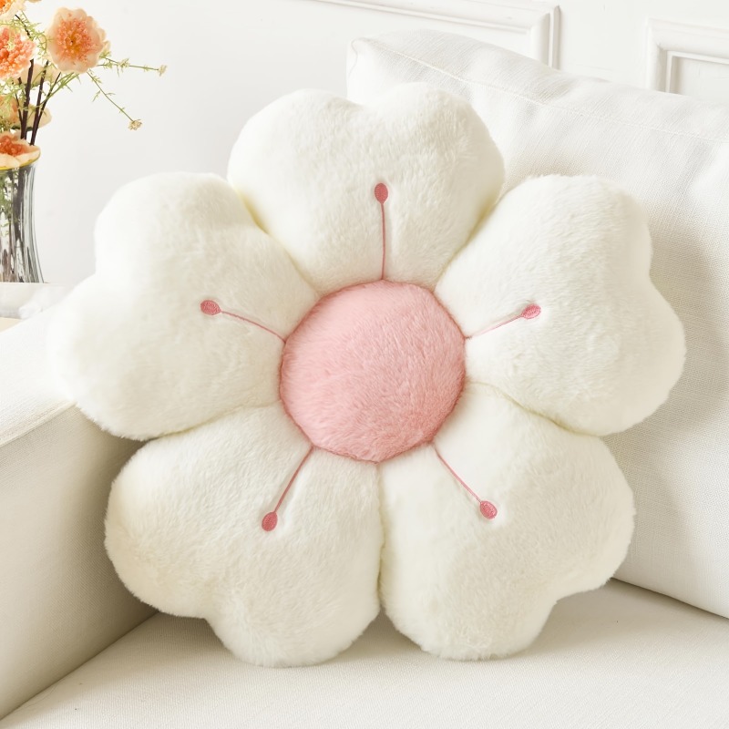 꽃 모양의 플러시 던지기 베개 - 편안하고 귀여운 매트 - Home Decor Aesthetic Pinterest 리뷰 및 가격