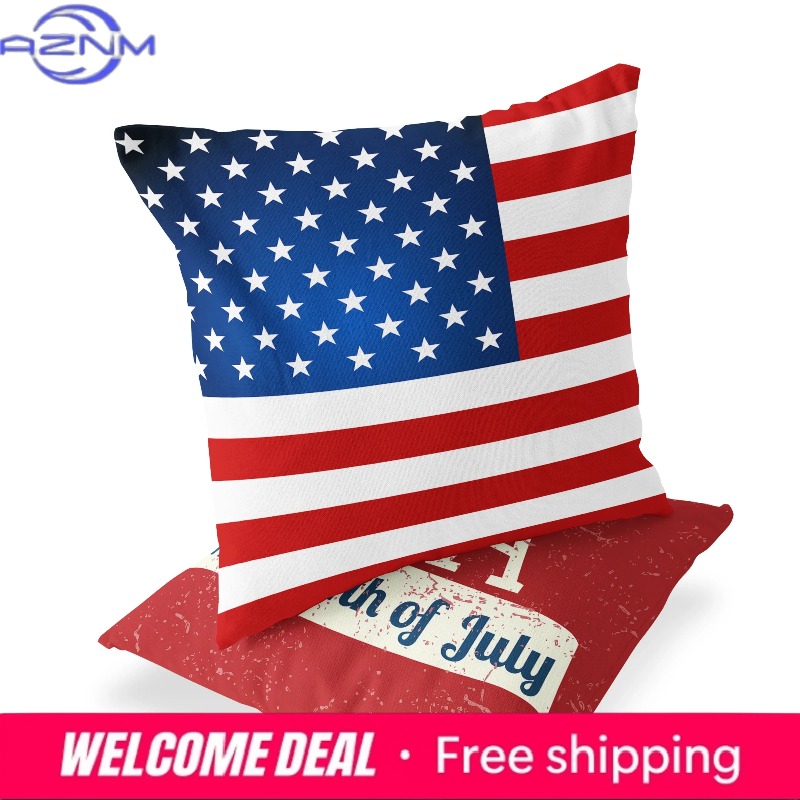 미국 독립기념일 시리즈 LOVE USA 프린트 스퀘어  - Home Decor Kuching 리뷰 및 가격