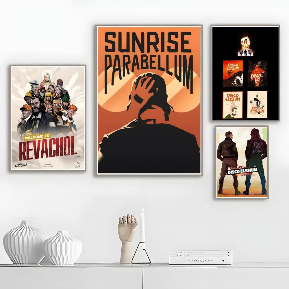 D-Disco Elysium ZA 포스터 스티커 벽화  - Home Decor Za 리뷰 및 가격