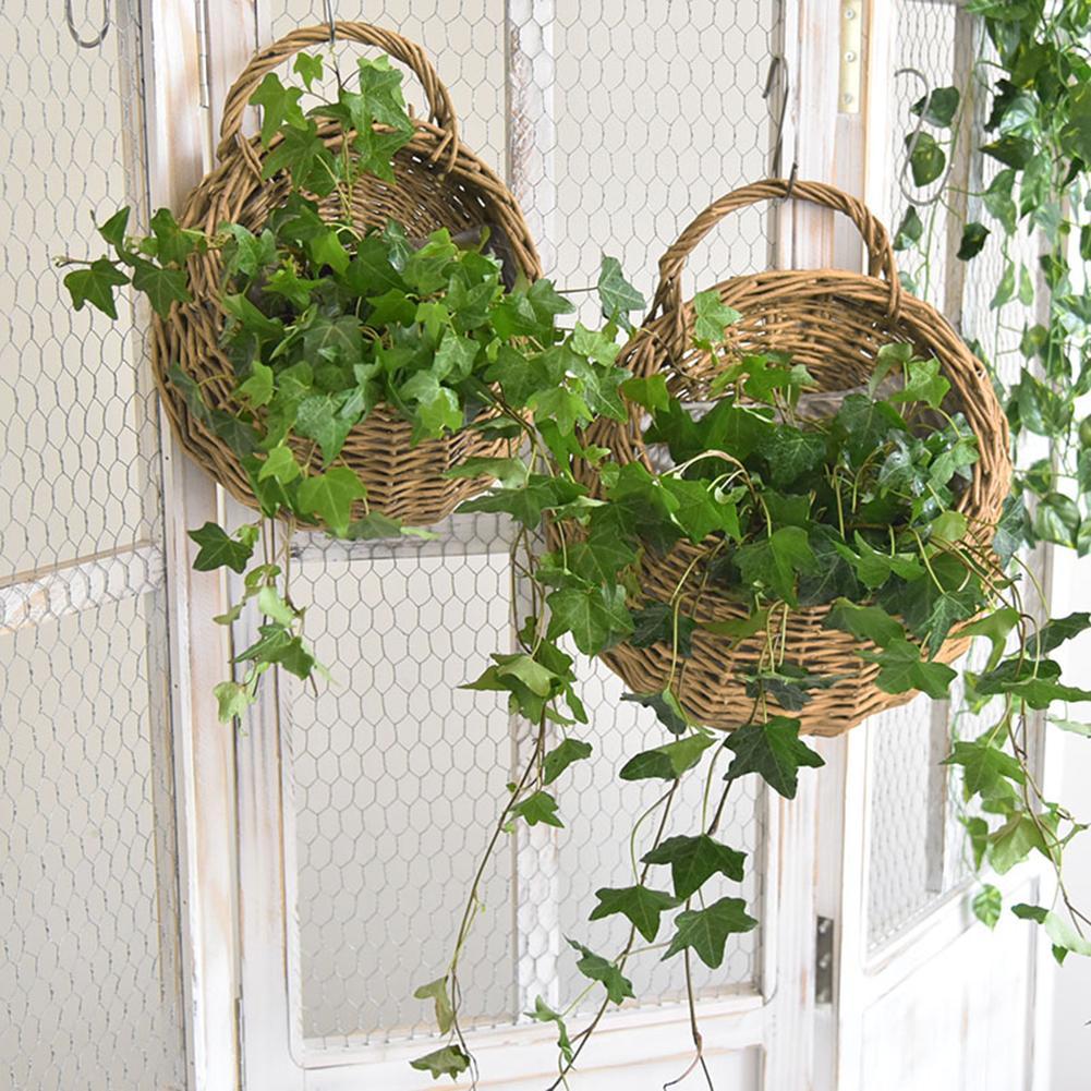 핸드메이드 고리버들 라탄 꽃 화분 벽걸이 고리버들 라탄 - Woven Wall Basket 리뷰 및 가격