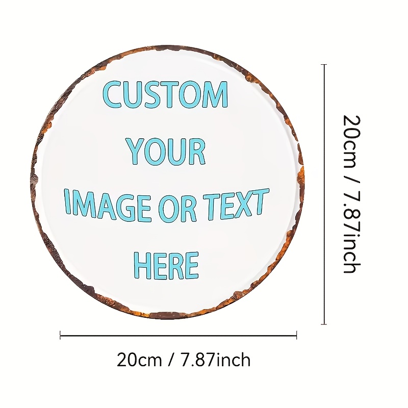 맞춤형 원형 금속 틴 사인, 개인 맞춤형 2D 빈티지  - Home Decor Free Images 리뷰 및 가격