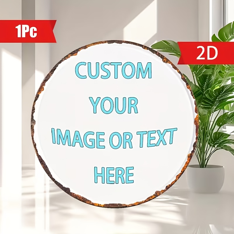 맞춤형 원형 금속 틴 사인, 개인 맞춤형 2D 빈티지  - Home Decor Free Images 리뷰 및 가격